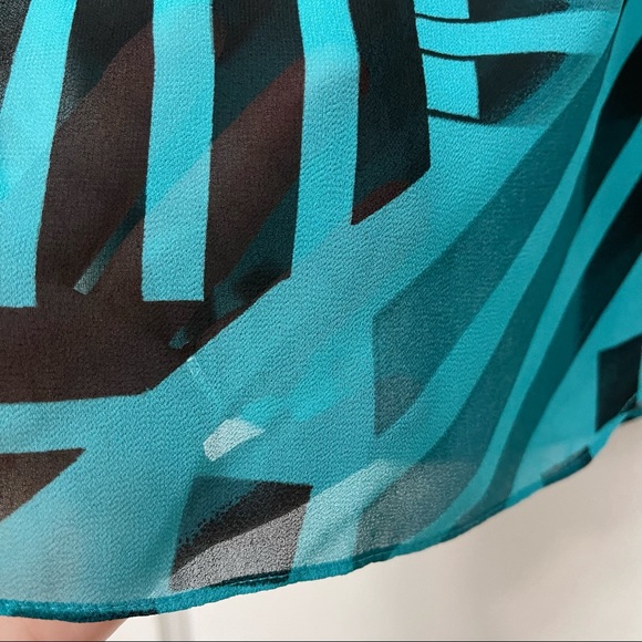 GUESS-Los Angeles | SHEER TUNIC TOP | SZ L | - Picture 3 of 10